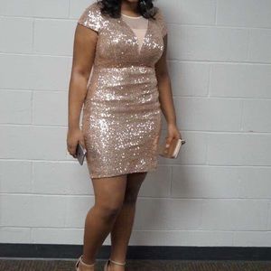 Rose Gold Bling Dress